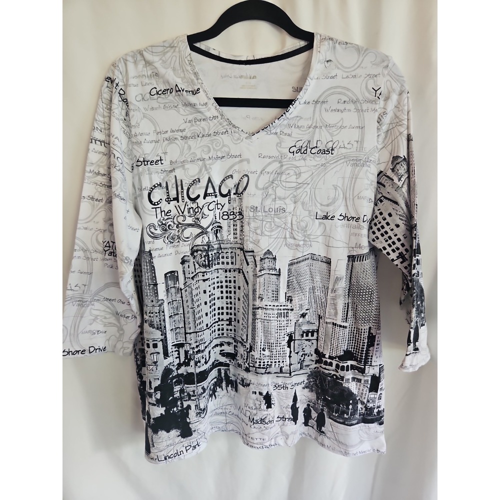 Alia Chicago Blouse Size Large